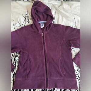 Vintage Patagonia Rhythm Plum Purple Hoodie, full zip, pockets, pockets, small